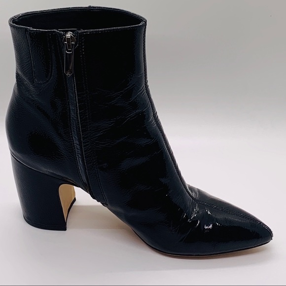 Sam Edelman Hilty 2 Black Patent Ankle Bootie Sz 9 - Picture 16 of 16